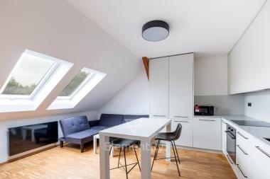 Attic apartment 2+kk at Hradební street